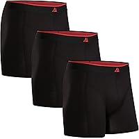 Amazon | [DANISH ENDURANCE] Bamboo Trunk 6 Pack S Black 6